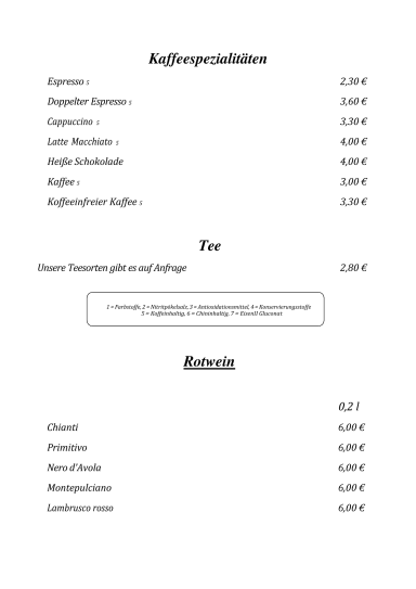 Speisekarte Seite 8
