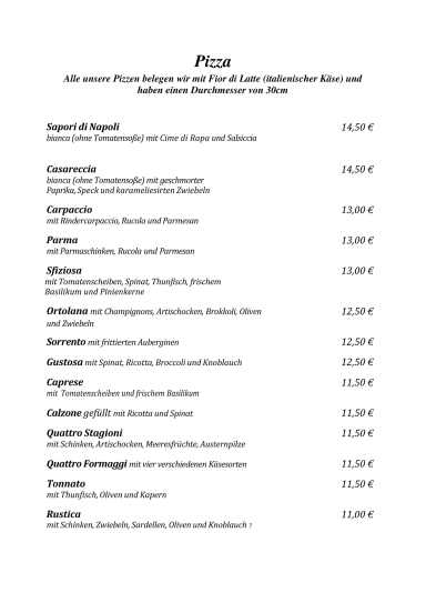 Speisekarte Seite 5
